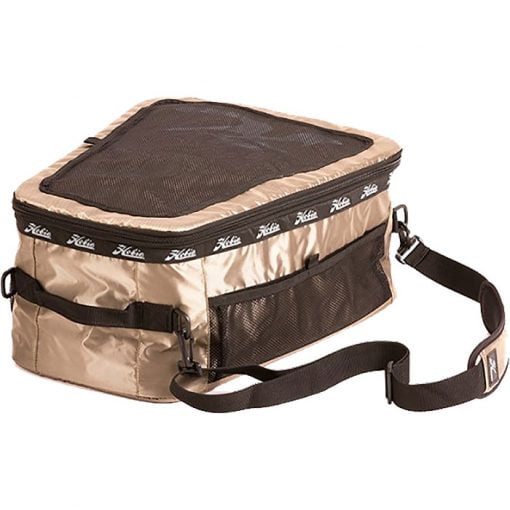 Hobie Kayak Cooler Bag for Pro Angler. Colour; reflective copper with black mesh, zippers and straps