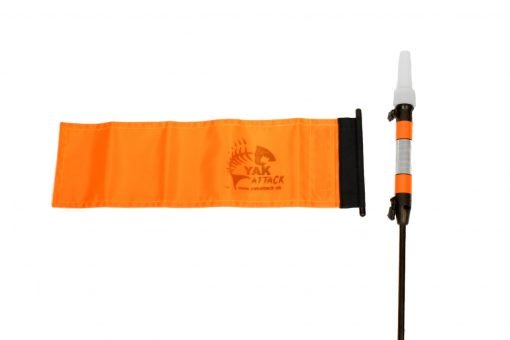 YakAttack VISIPole II: Kayak Visibility Flag with 360-degree light