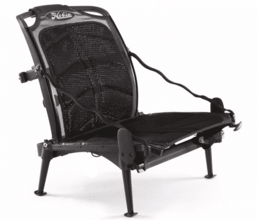 Hobie Vantage CT kayak seat with its legs raised making it a perfect beach or camping chair