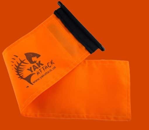 The Safety Orange flag of the YakAttack VISICarbon Pro