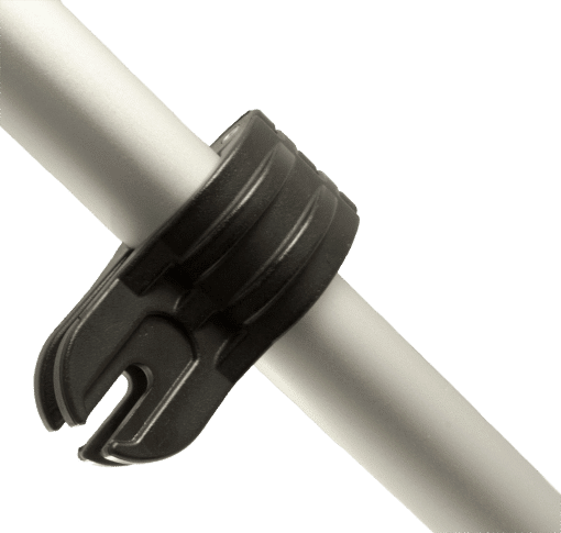 YakAttack MightyMount Bar Clamp mounted to aluminium tubing