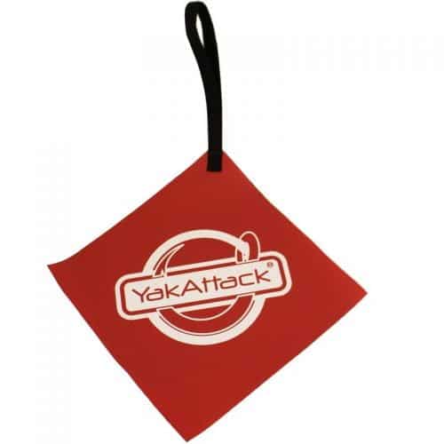YakAttack Tow Flag. A red flag with White YakAttack logo for kayak transport
