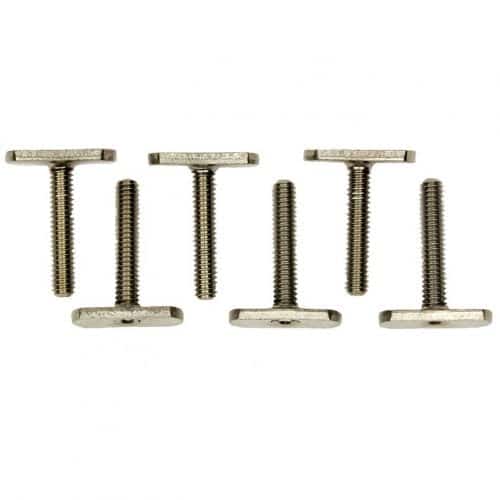 Six YakAttack MightyBolts 1.5" (38mm) in length