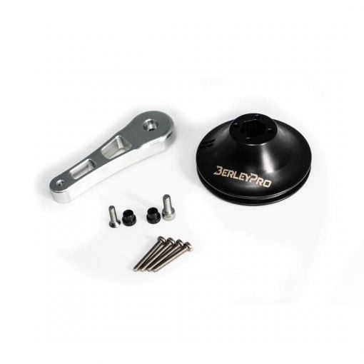 BerleyPro Raised Aluminium Steering Handle kit including acetal base, Aluminium steering handle and mounting hardware