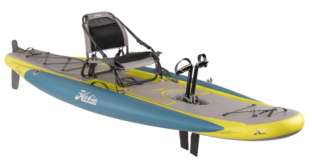 Hobie iTrek 11 inflatable kayak quarter view