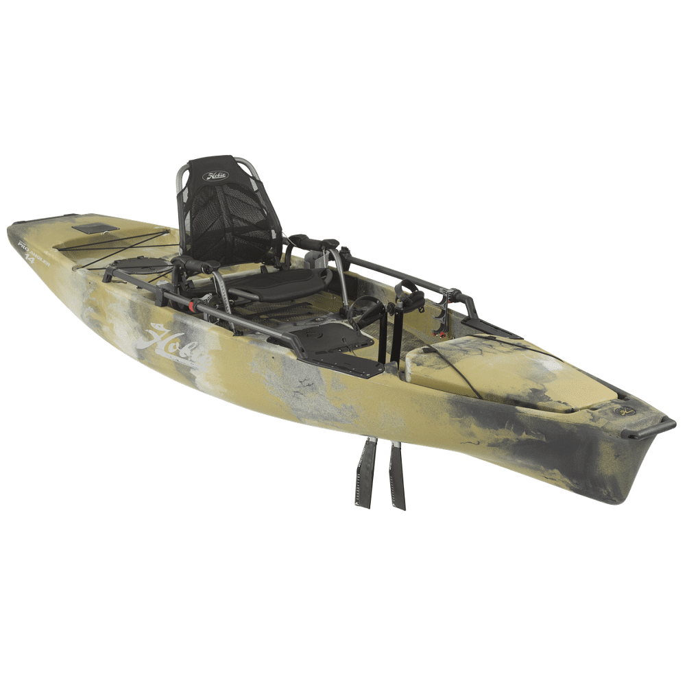 Hobie Mirage Pro Angler 14 fishing kayak. Colour: Green and grey camo