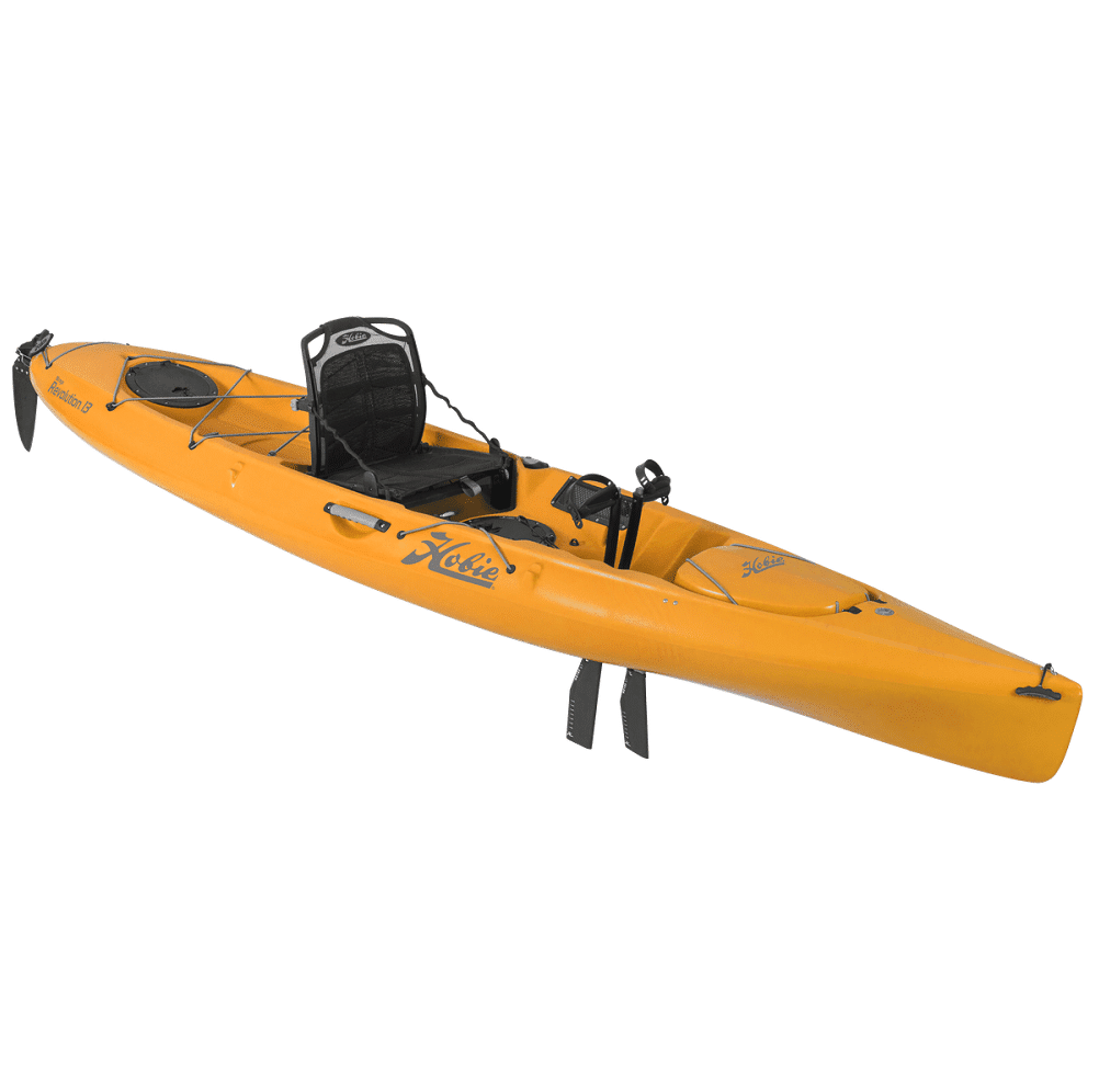 Hobie Revolution 13 pedal kayak. Colour: Papaya