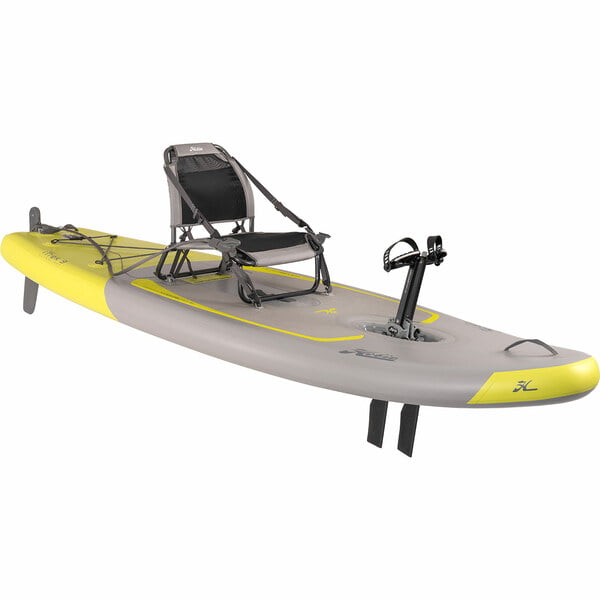 Hobie iTrek 9 inflatable kayak quarter view