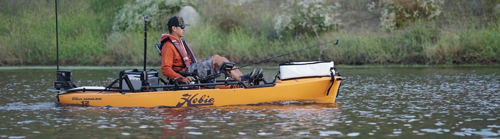 Hobie Pro Angler 12 fishing kayak on the water