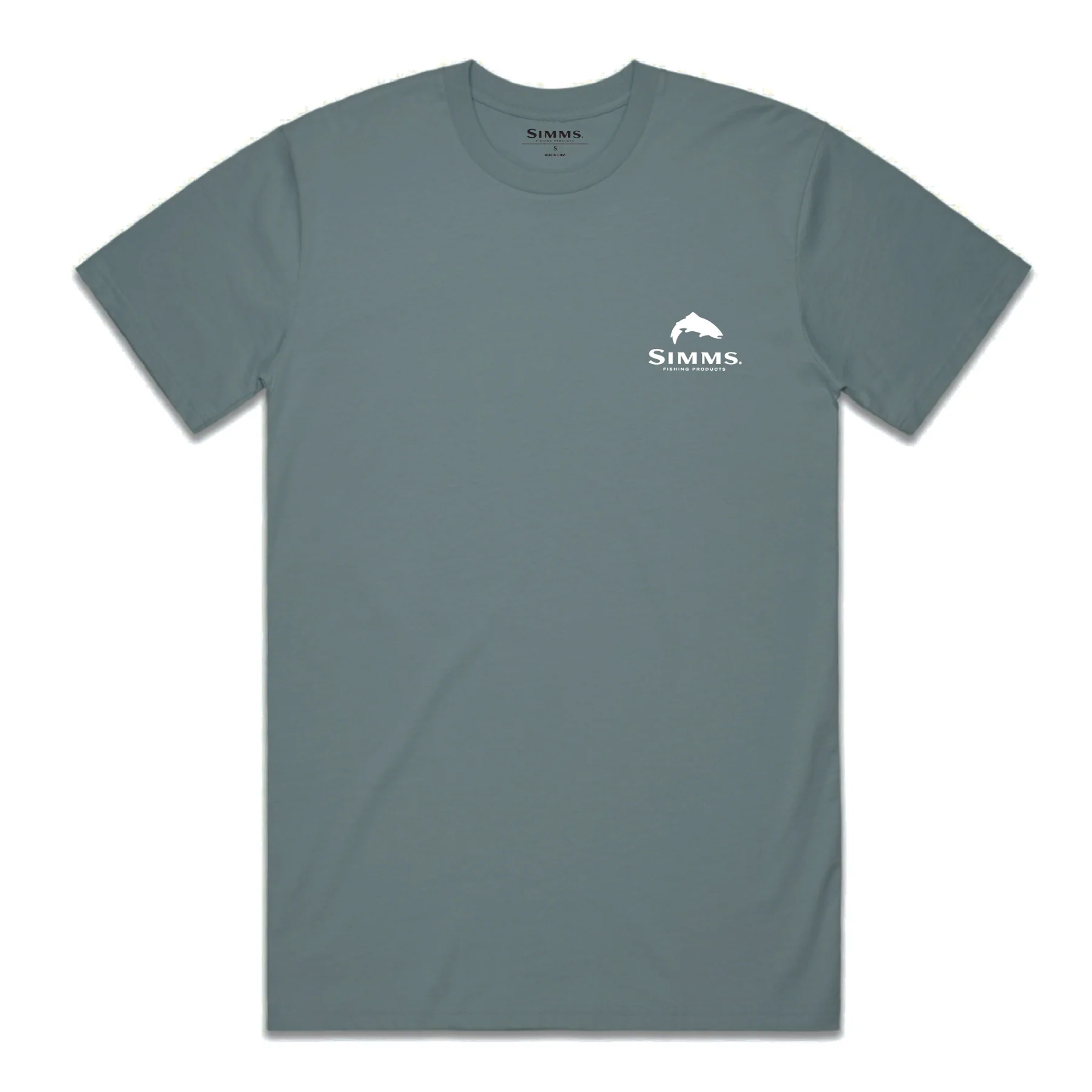 Simms Artist Tee Rainbow Trout - Mid Grey ( Large Only ) - Hunter Water  Sports